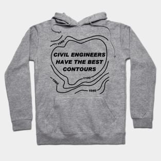 Civil Engineer Best Contours Hoodie